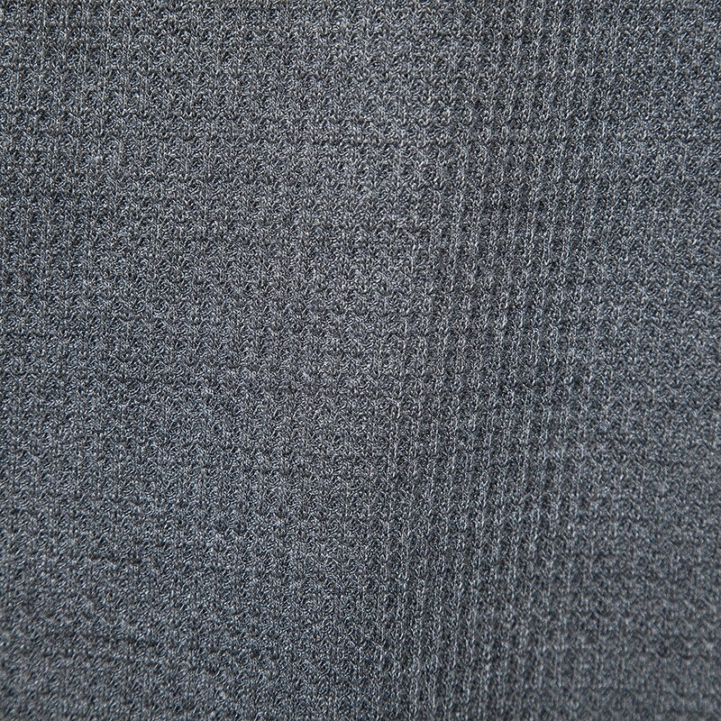 Close-up texture of gray breathable short sleeve t-shirt fabric for men by Sports Fashion Clothes, style SF1078.